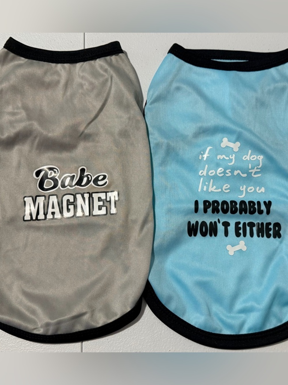 🥳 2 for 15 🥳 2 pc Dog Tank Pet Graphic T-Shirts Sz M